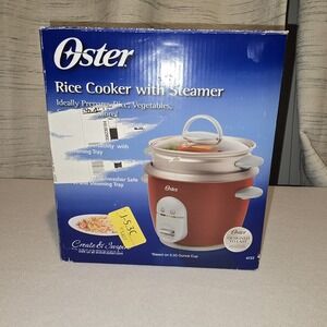 Oster 6-Cup Rice Cooker with Steamer, model number 4722